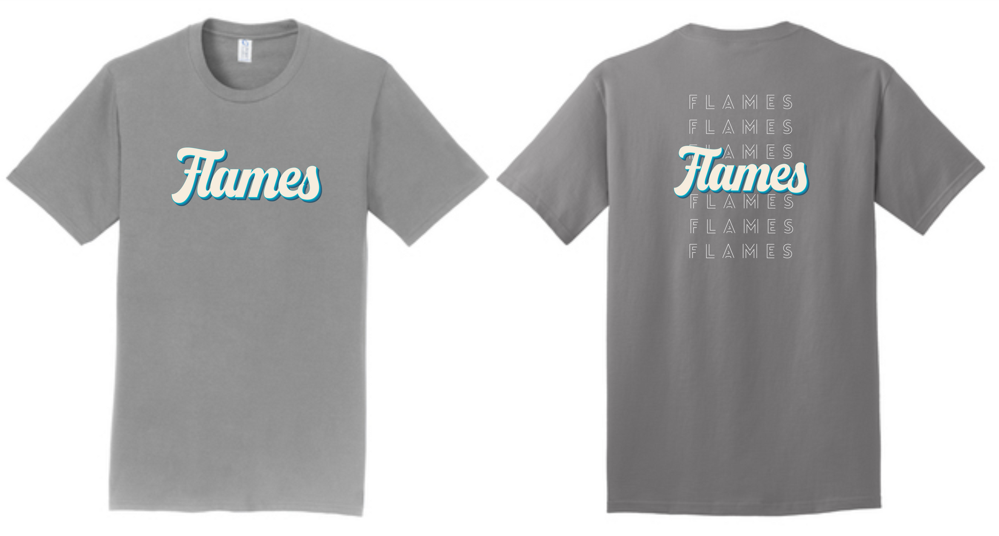 Kuest Blue Flame Academy T-Shirt w/back