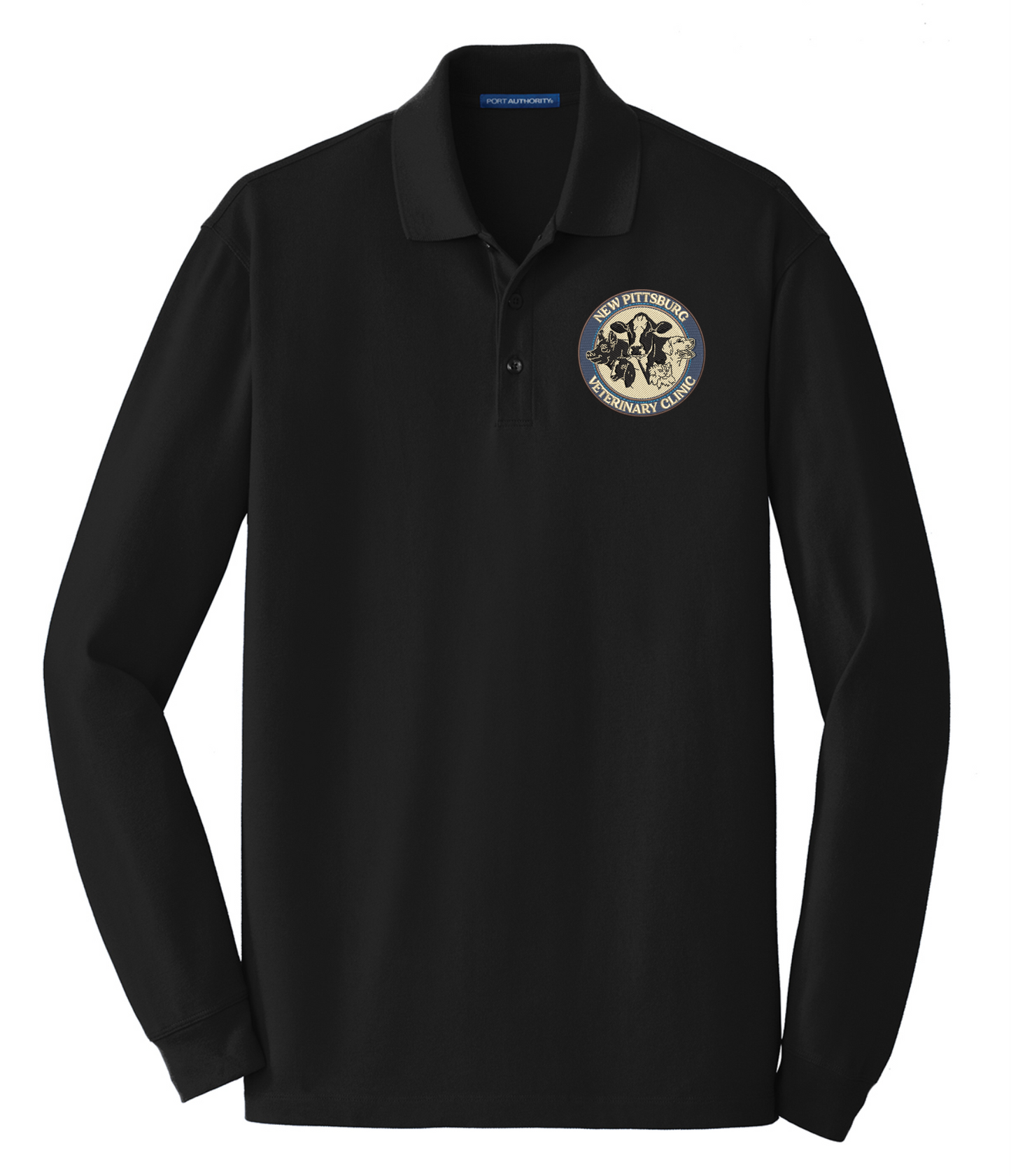 New Pittsburg Vet Clinic Port Authority® EZCotton® Long Sleeve Polo