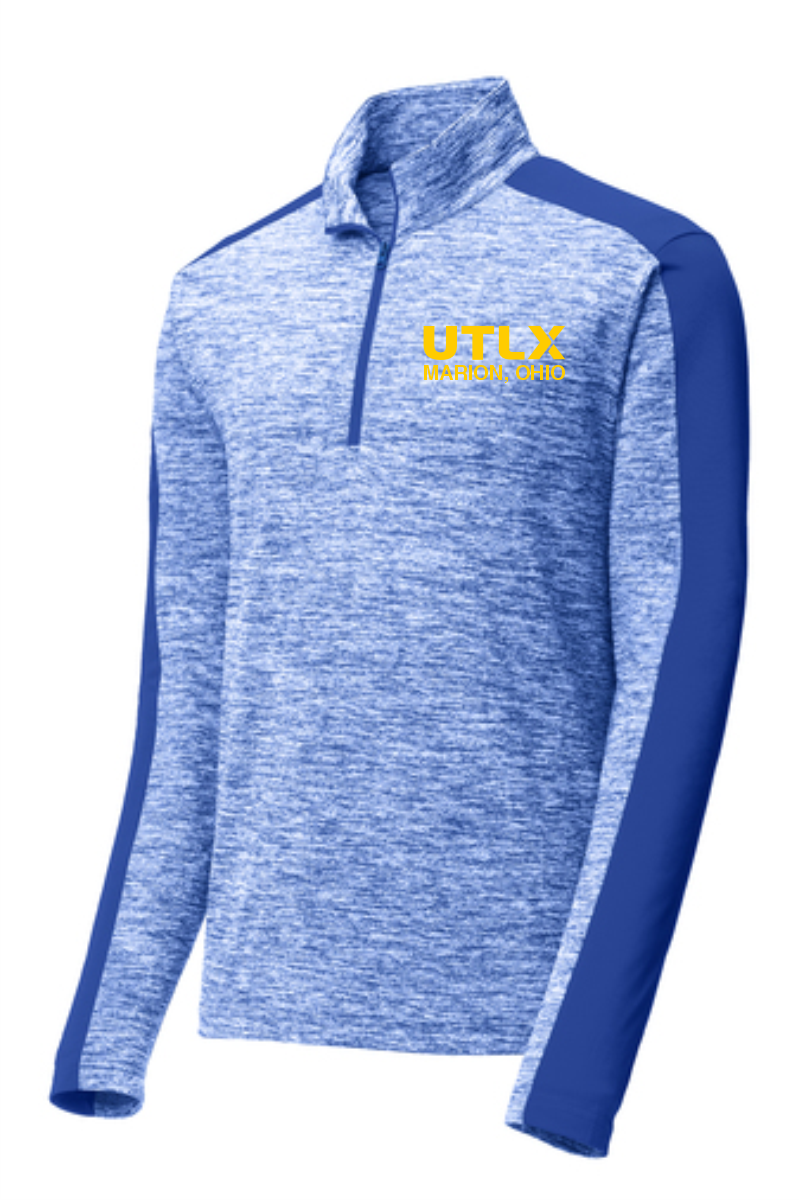 Sport-Tek® PosiCharge® Electric Heather Colorblock 1/4-Zip Pullover (UTLX)