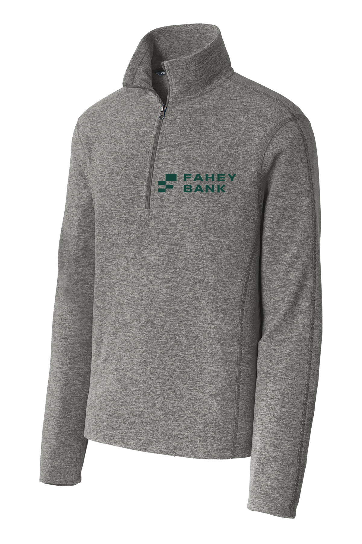 Port Authority® Heather Microfleece 1/2-Zip Pullover FAHEY Bank