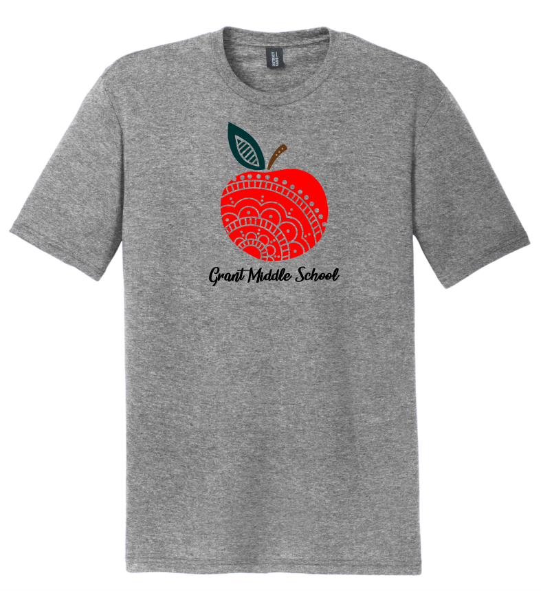 Marion City Schools Apple logo, District ® Perfect Tri®Tee
