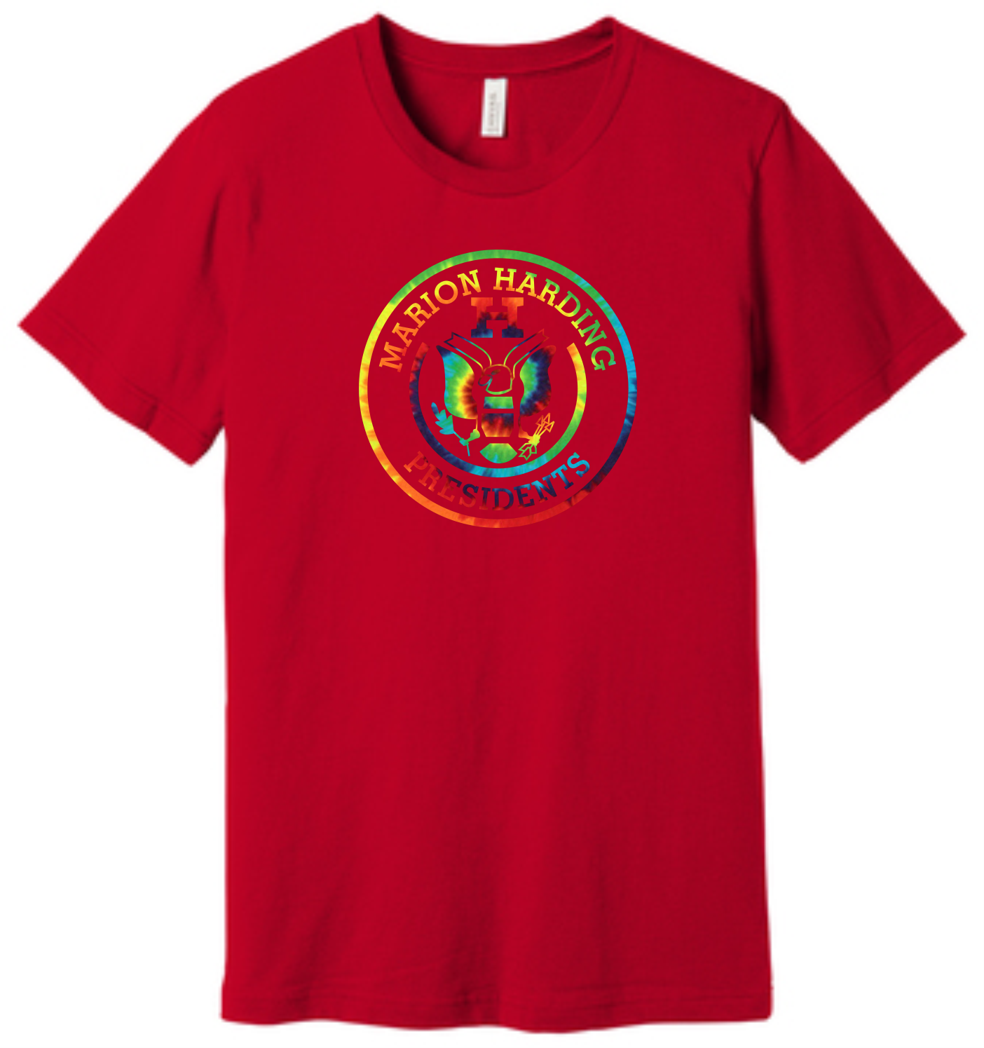 Harding Rainbow Seal Bella Canvas T-Shirt