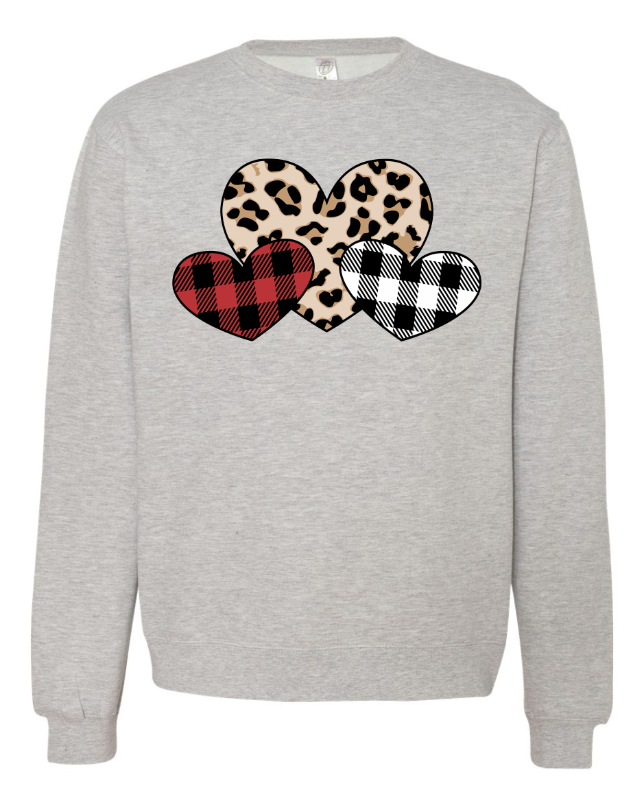 Multi-Hearts Long Sleeve T-Shirt