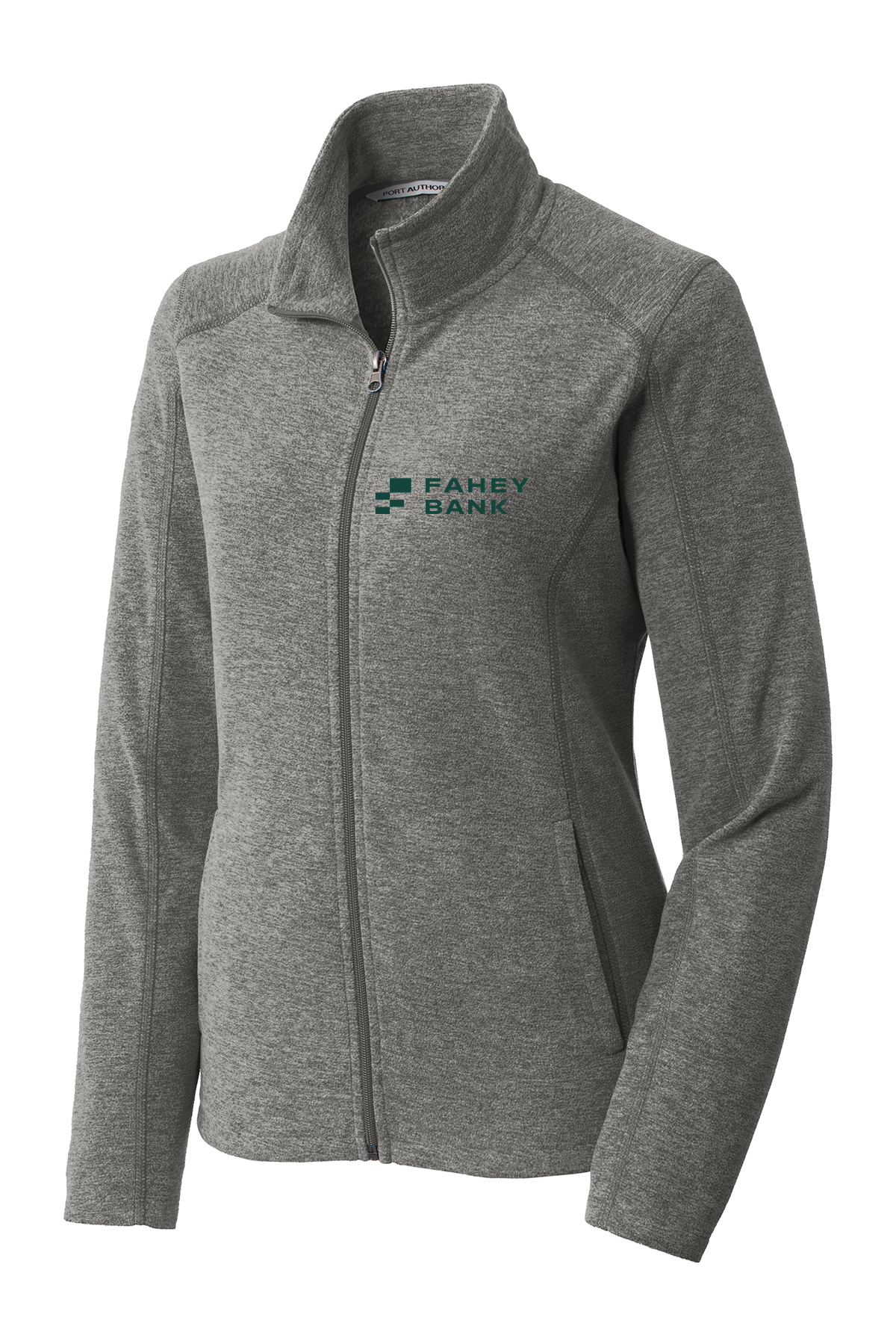 Port Authority® Ladies Heather Microfleece Full-Zip Jacket FAHEY Bank