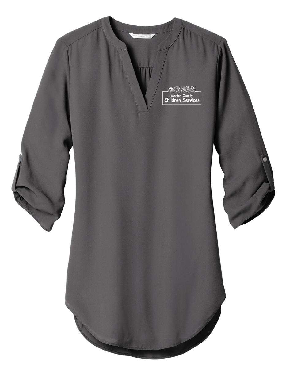 Children Services Ladies 3/4-Sleeve Tunic Blouse
