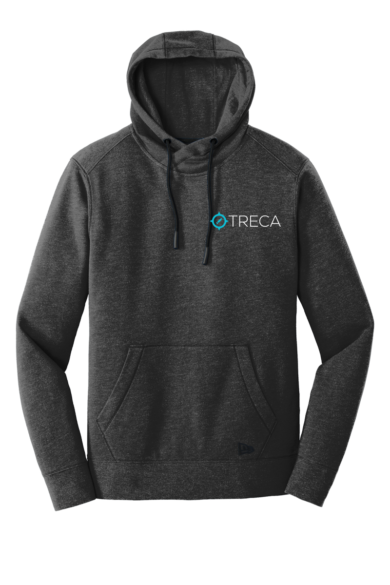 Treca Embroidered, New Era® Tri-Blend Fleece Pullover Hoodie