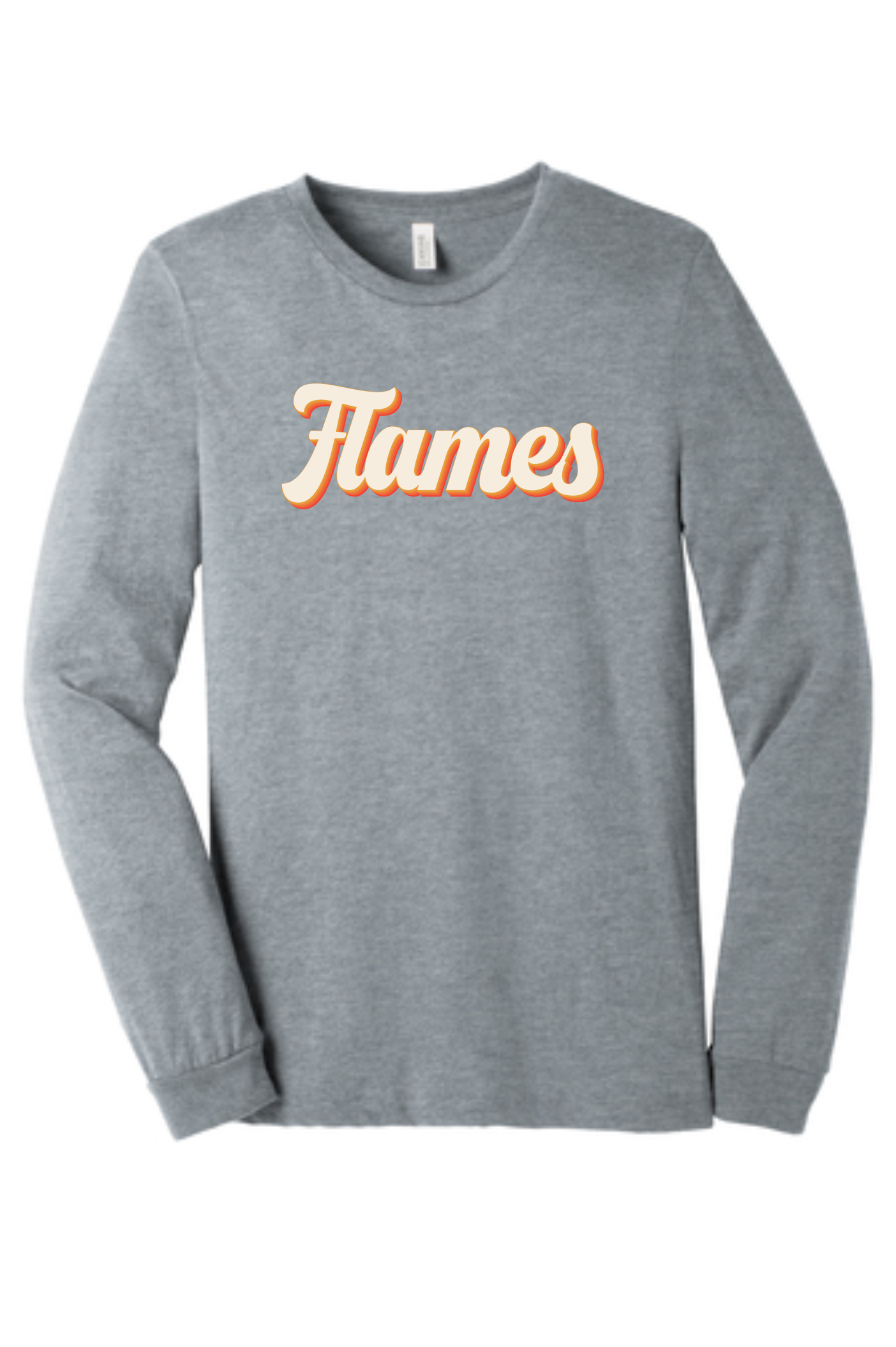 Kuest Orange Flame Long Sleeve T-Shirt