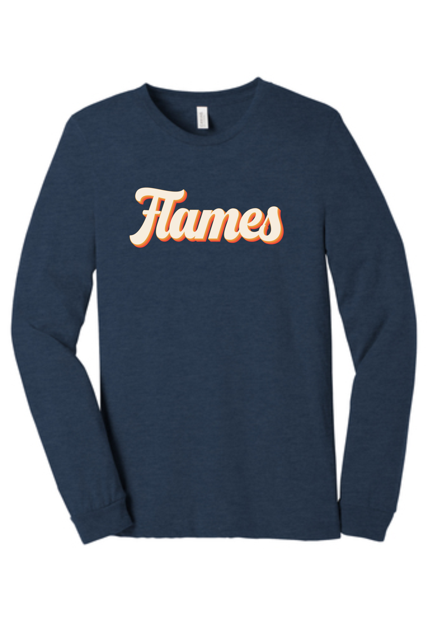 Kuest Orange Flame Long Sleeve T-Shirt