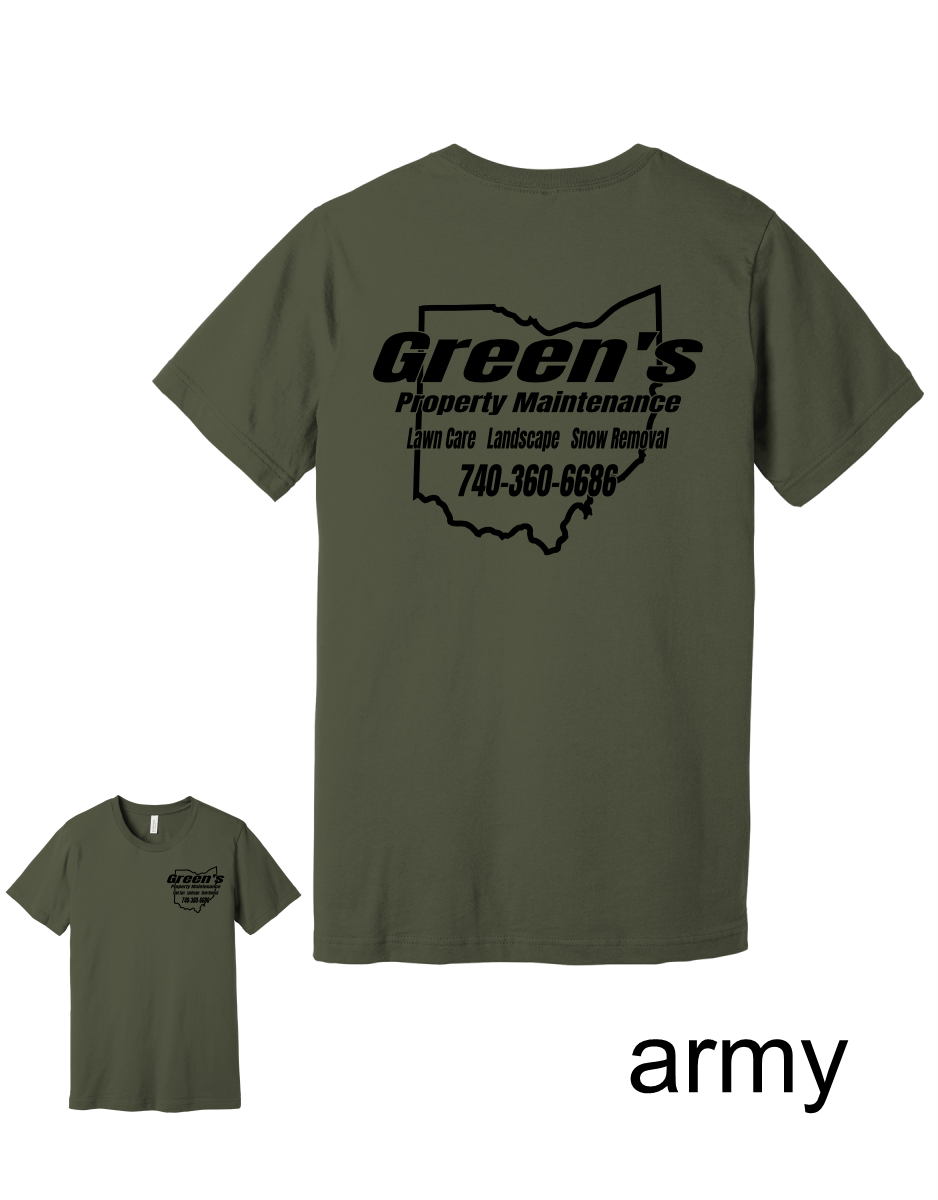 Green's Property Maintenance Bella Canvas T-Shirt