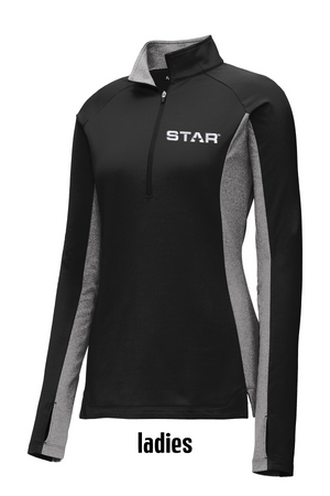 STAR Sport-Tek® Sport-Wick® Stretch Contrast 1/2-Zip Pullover