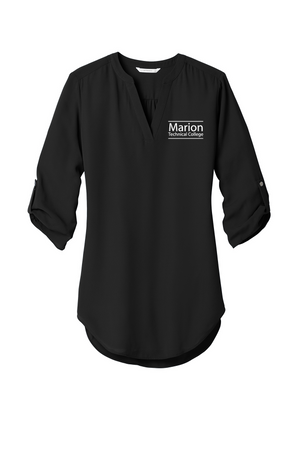 Marion Tech Ladies 3/4-Sleeve Tunic Blouse