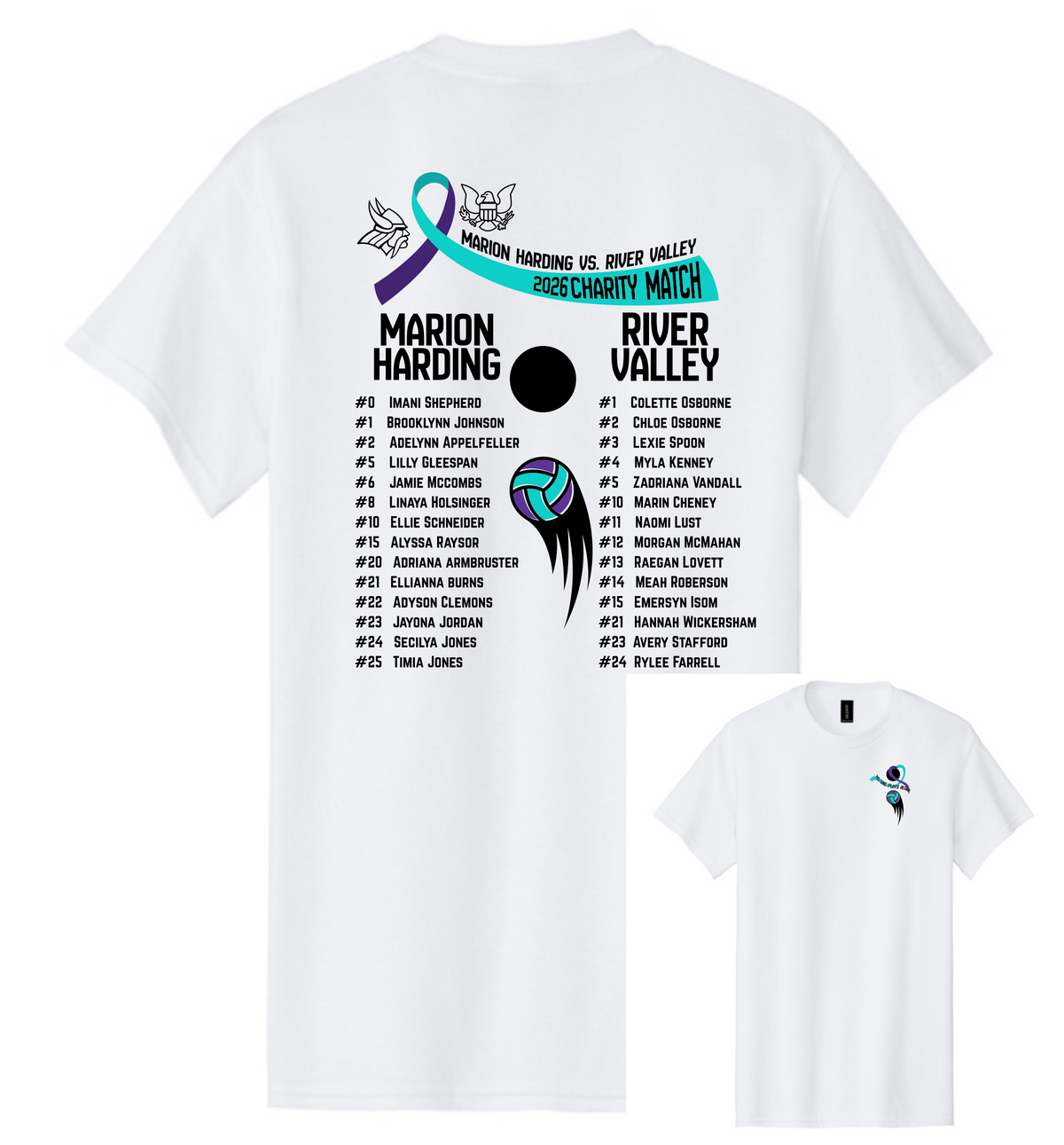 Harding Vs River Valley Charity Match T-Shirt
