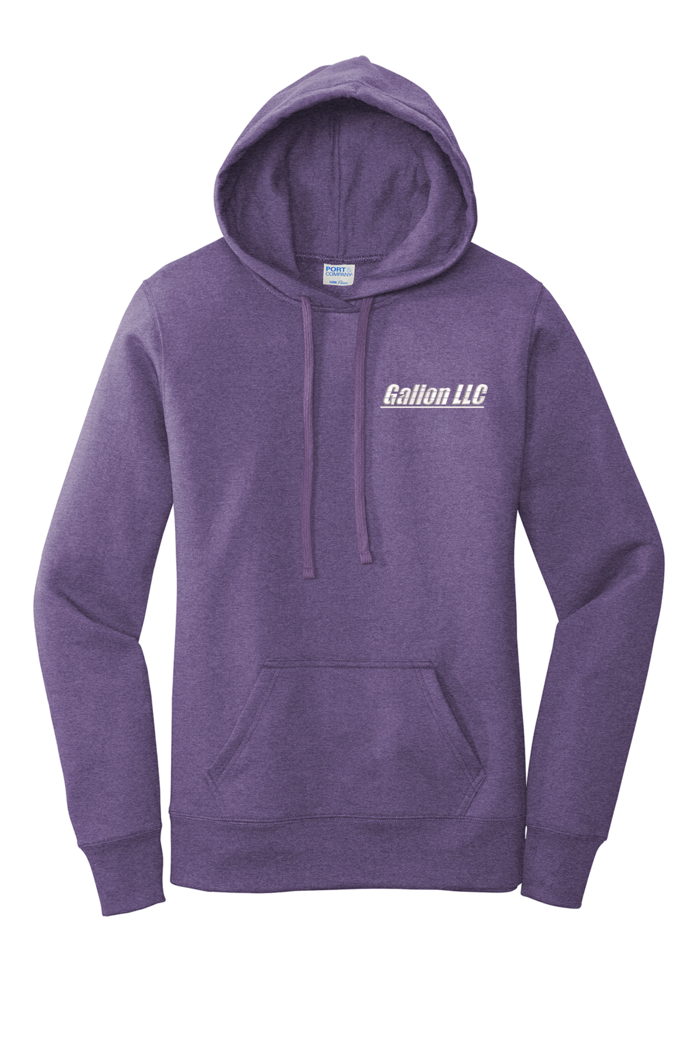 Galion LLC Ladies Core Fleece Pullover Hooded Sweatshirt