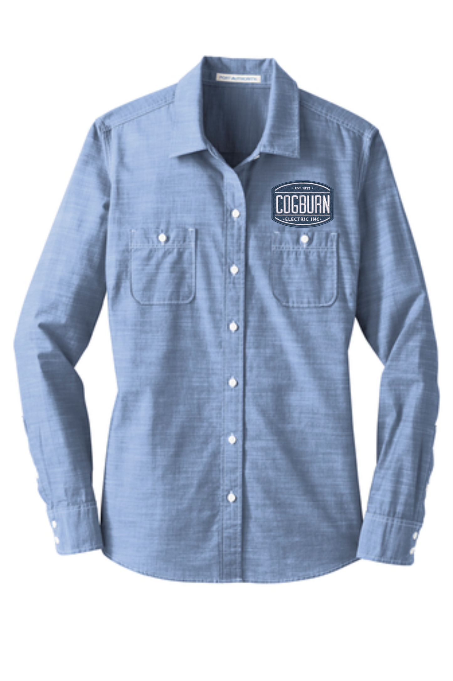 Cogburn Electric Port Authority® Ladies Slub Chambray Shirt