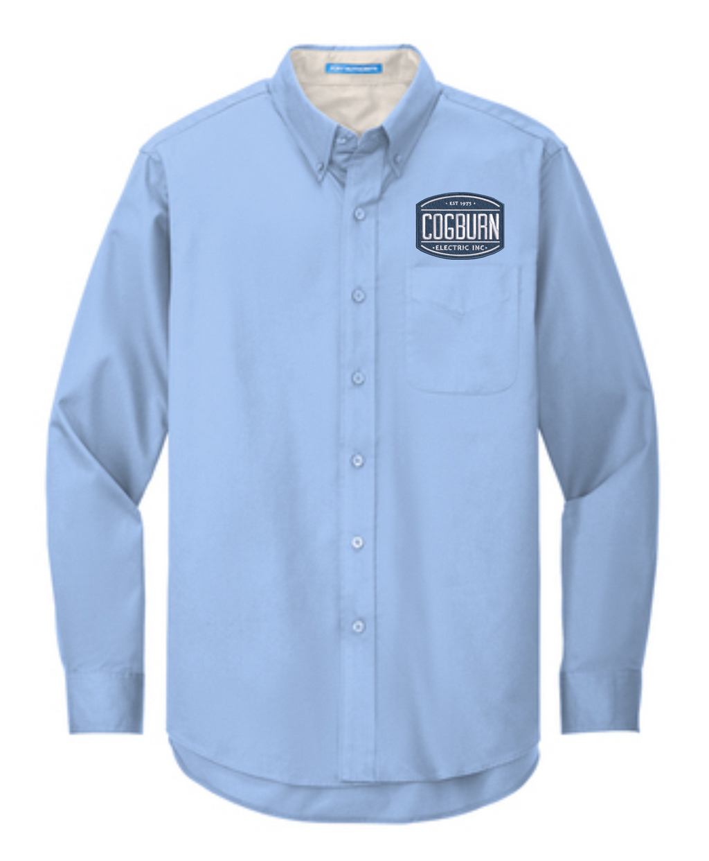 Cogburn Electric Port Authority® Tall Long Sleeve Easy Care Shirt.