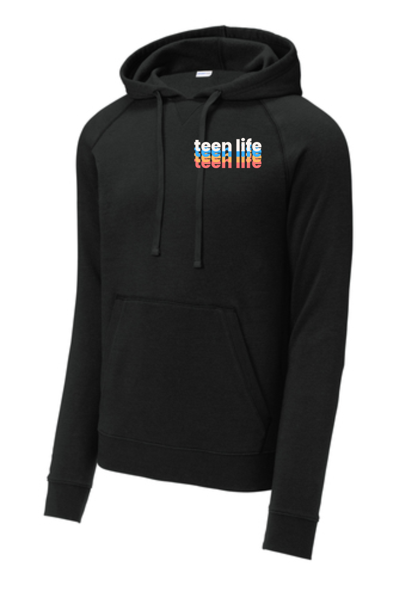 Teen Life Multi Color Sport Tek Drive Fleece Pullover Hoodie