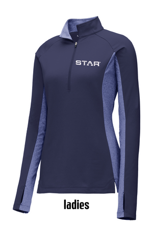 STAR Sport-Tek® Sport-Wick® Stretch Contrast 1/2-Zip Pullover