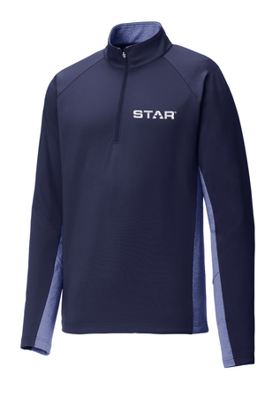 STAR Sport-Tek® Sport-Wick® Stretch Contrast 1/2-Zip Pullover