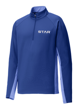 STAR Sport-Tek® Sport-Wick® Stretch Contrast 1/2-Zip Pullover