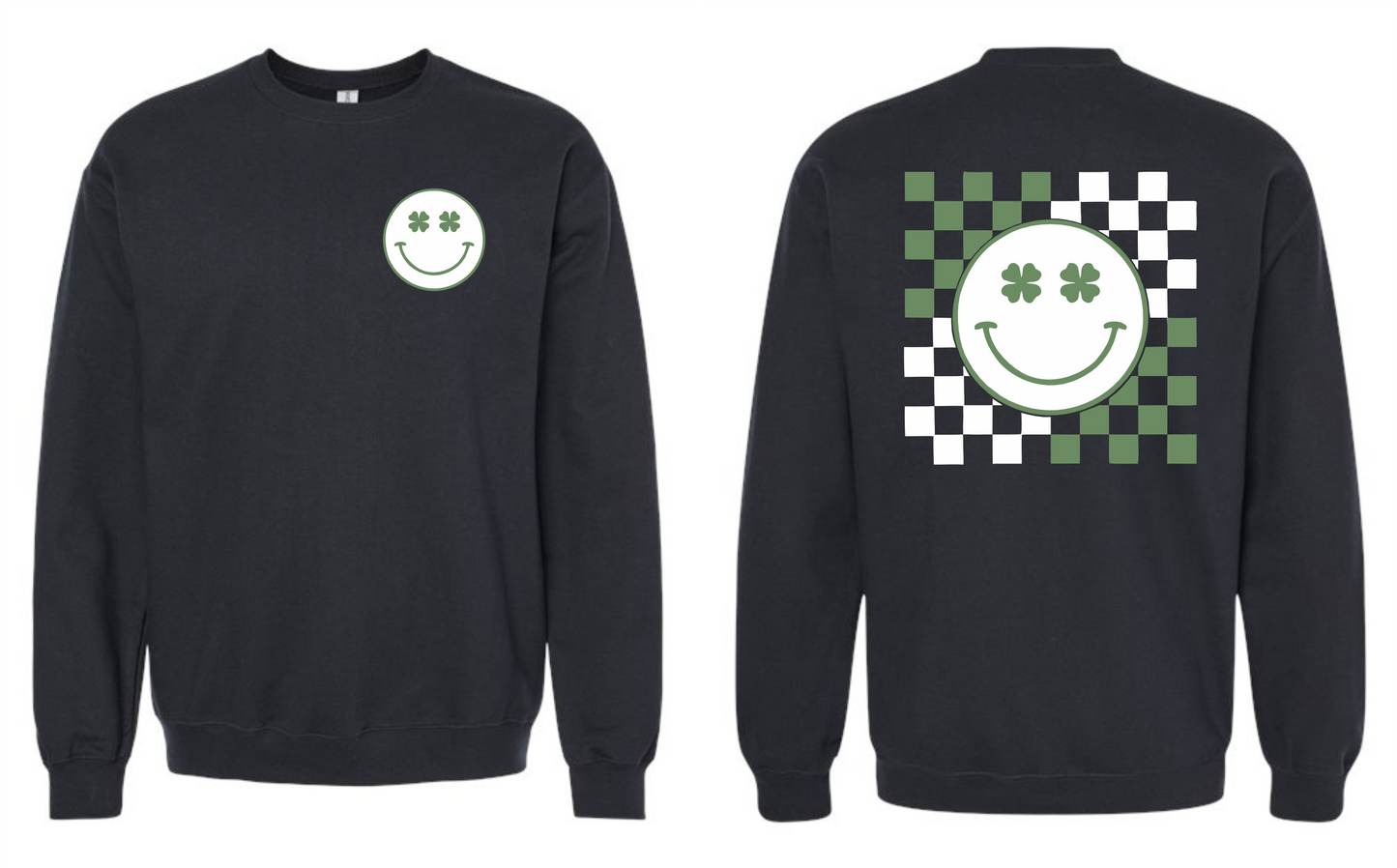 Checkered Me Lucky Crewneck
