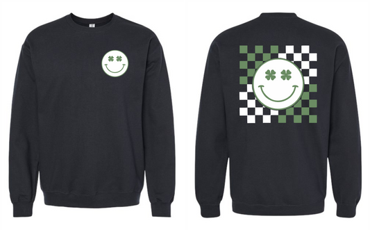 Checkered Me Lucky Crewneck