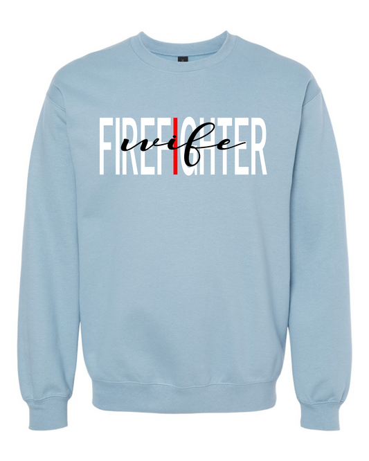 Firefighter Wife Softstyle® Crewneck Sweatshirt