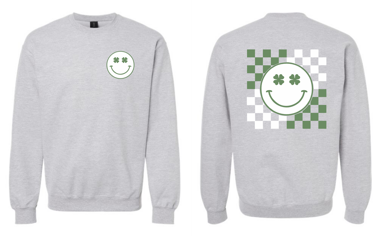Checkered Me Lucky Crewneck