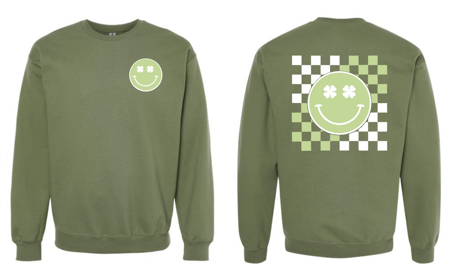 Checkered Me Lucky Crewneck