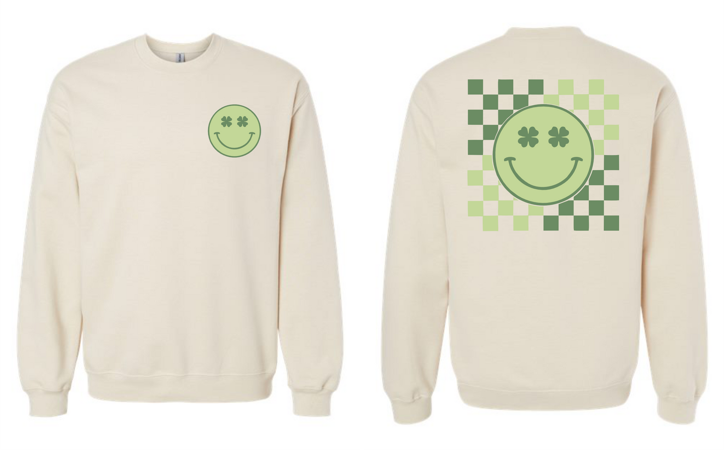 Checkered Me Lucky Crewneck