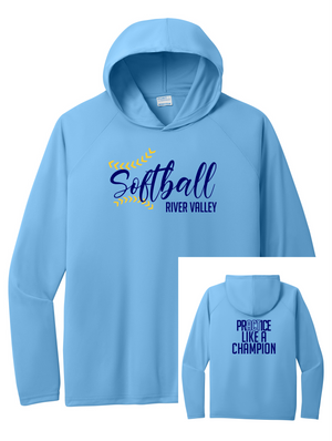 River Valley Softball Performance Pullover Hooded Tee