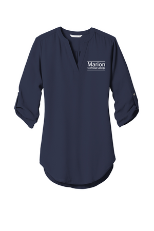 Marion Tech Ladies 3/4-Sleeve Tunic Blouse