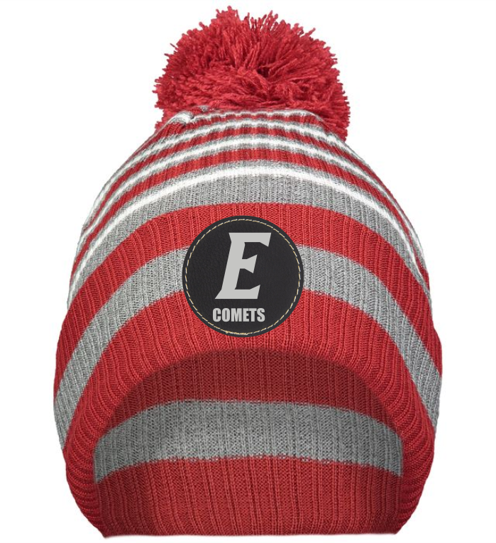 Elgin Comets Pom Pom Beanie