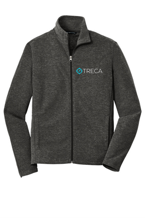 Treca Embroidered, Port Authority® Heather Microfleece Full-Zip Jacket
