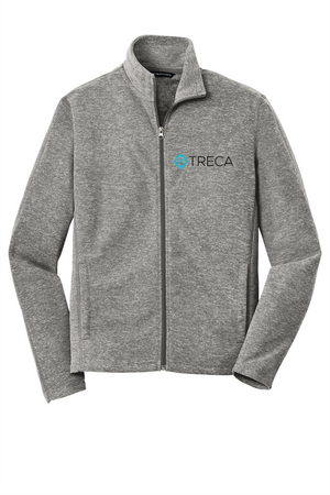 Treca Embroidered, Port Authority® Heather Microfleece Full-Zip Jacket
