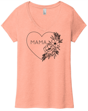 Floral Heart MAMA (soft t)