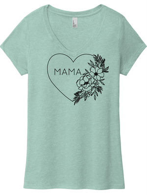 Floral Heart MAMA (soft t)