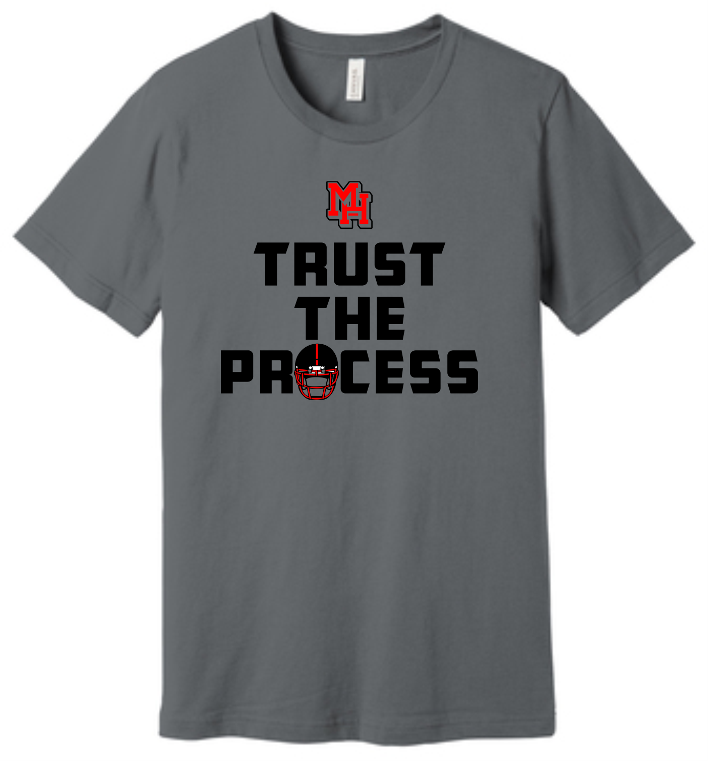 Trust the Process Harding Football Bella Canvas T-Shirt