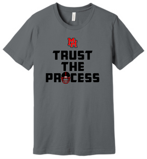Trust the Process Harding Football Bella Canvas T-Shirt