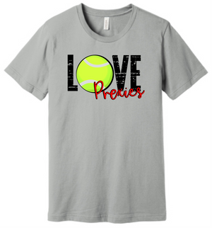 Harding Love Tennis Bella Canvas T-Shirt