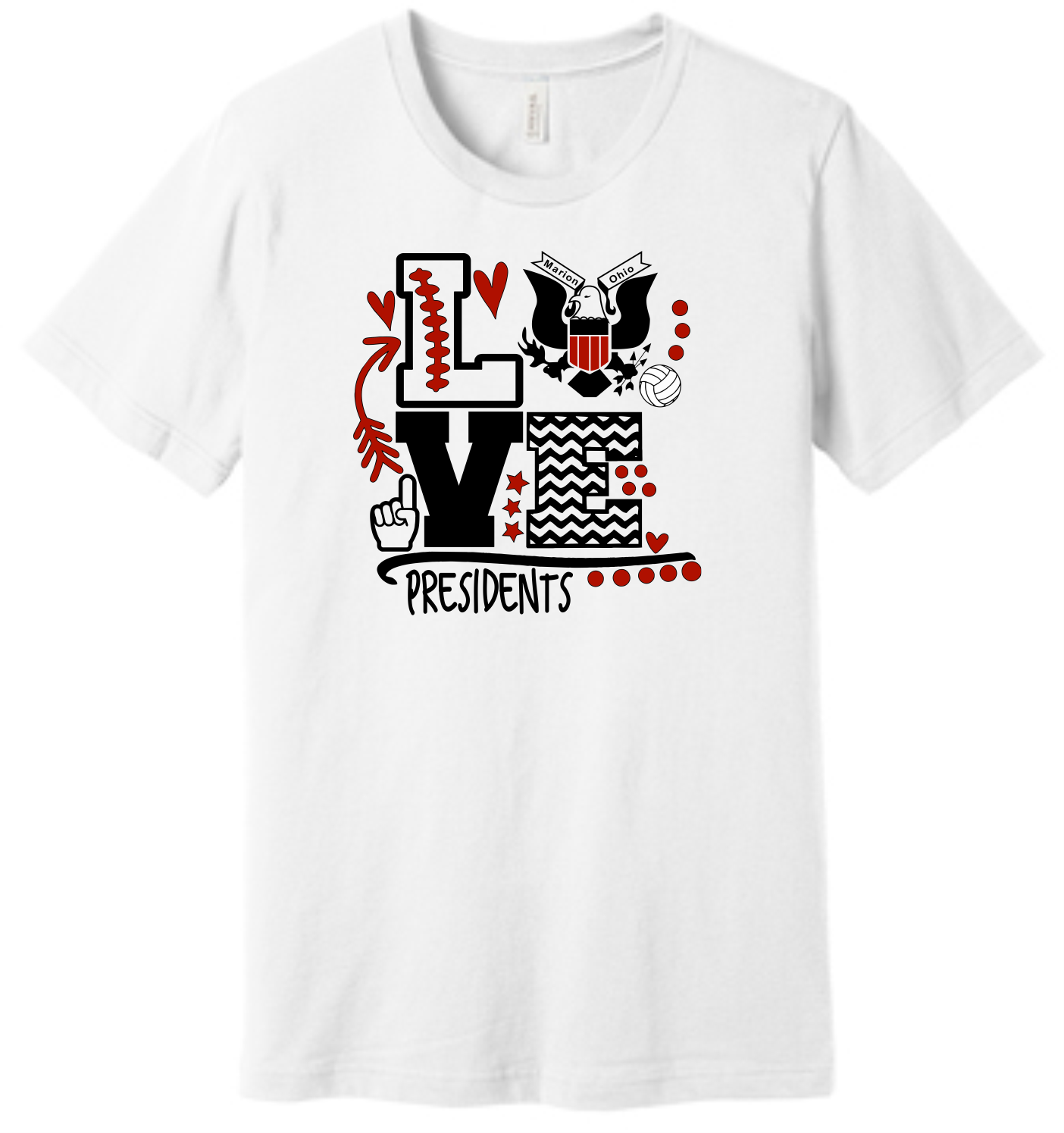 LOVE Volleyball Bella Canvas T-Shirt