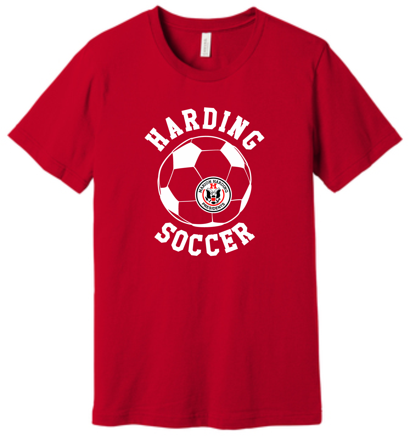 Harding Soccer w/Seal Bella Canvas T-Shirt