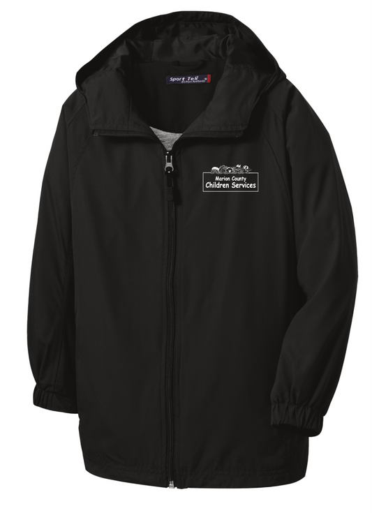 Children Services Hooded Raglan Jacket