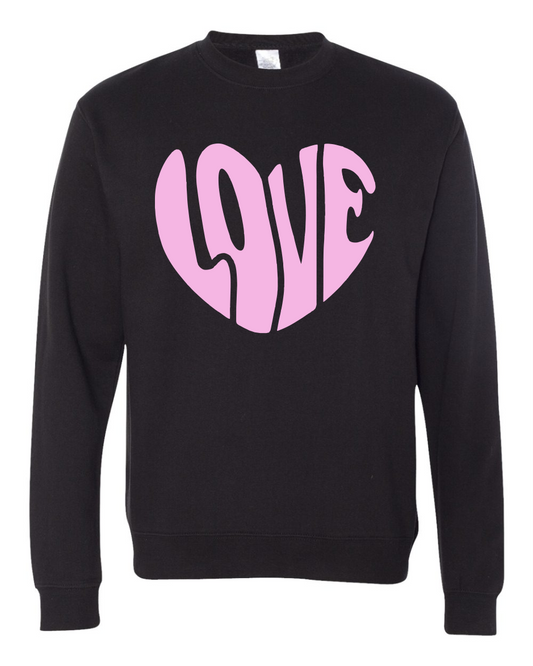 Groovy Love Heart Long Sleeve T-Shirt