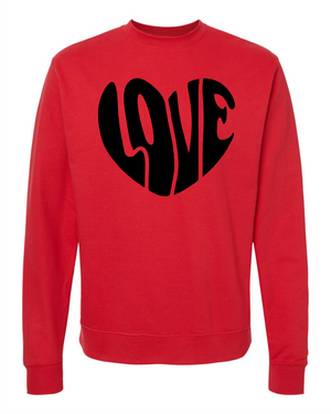 Groovy Love Heart Long Sleeve T-Shirt