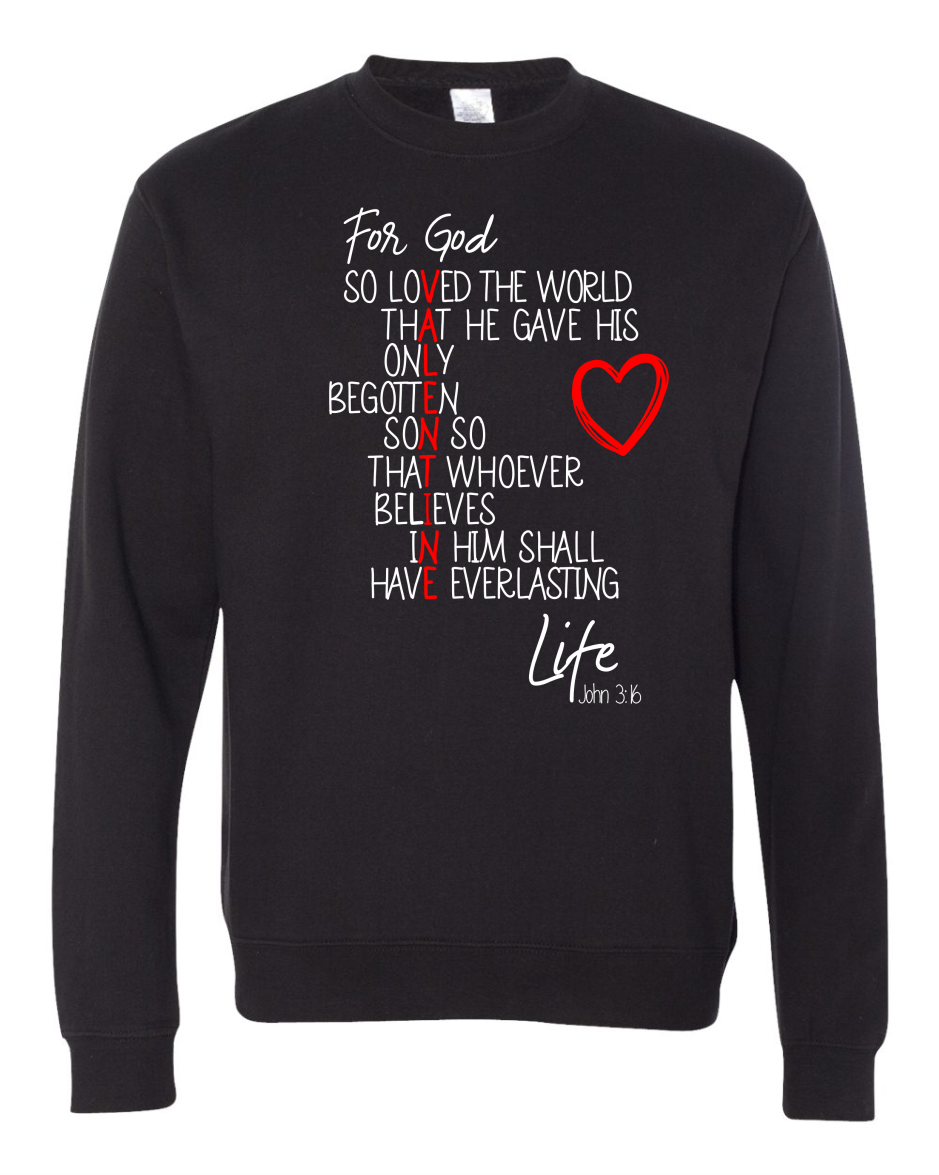 John 3:16 Valentine Long Sleeve T-Shirt