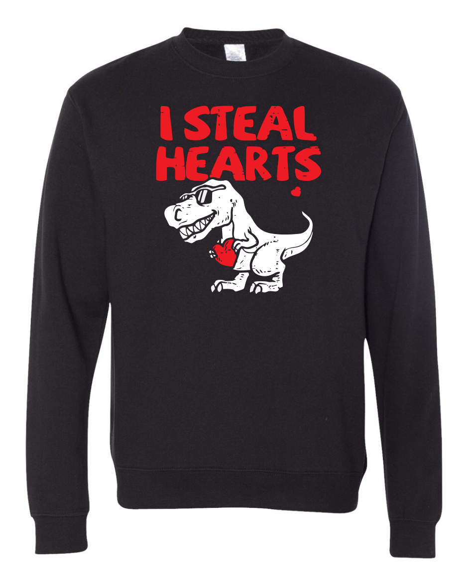 Dino Valentine Long Sleeve T-Shirt
