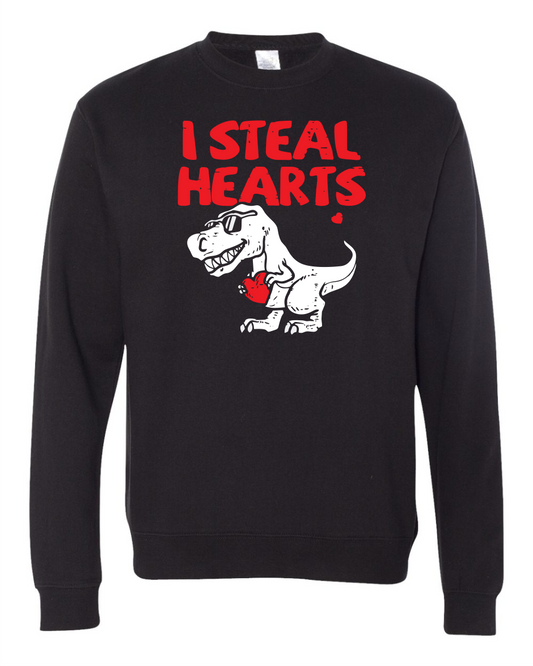 Dino Valentine Long Sleeve T-Shirt
