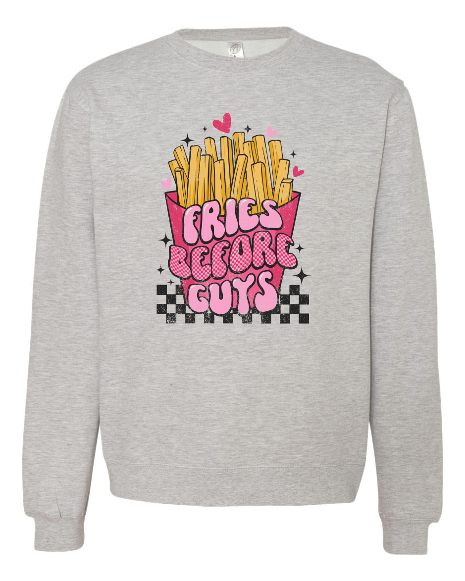 Fries Before Guys Long Sleeve T-Shirt