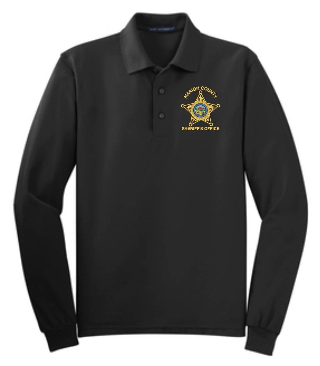 MCSO Port Authority® Tall Silk Touch™ Long Sleeve Polo.
