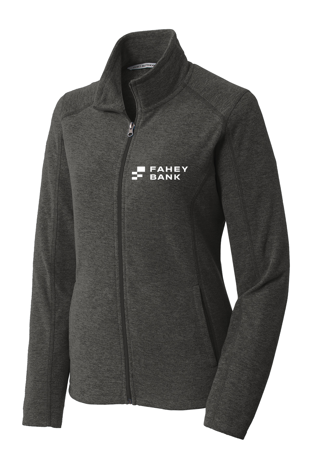 Port Authority® Ladies Heather Microfleece Full-Zip Jacket FAHEY Bank